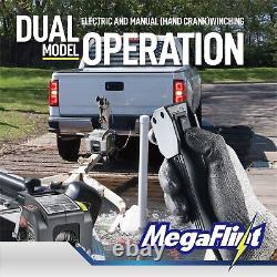 Megaflint Trailer Winch, Reversible Electric Winch, for Boats up to 6000 lbs. 1
