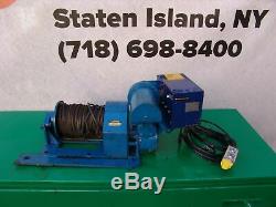 My-Te model 100A 1000/2000 lbs Electric Winch 120 Volts Hoist Works Fine