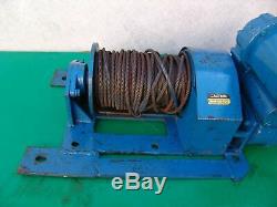 My-Te model 100A 1000/2000 lbs Electric Winch 120 Volts Hoist Works Fine