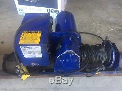 My-Te model 100A 1000/2000 lbs Electric Winch 120 Volts Hoist Works Great