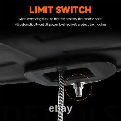 NEWTRY 3 in 1 Electric Hoist Winch 1,100Lb Wireless Remote Control, Cable Remote