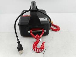 NEWTRY 3 in 1 Electric Hoist Winch with Wireless Remote Control, 1100lb, 7.6m/25ft