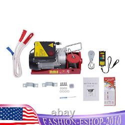 NEW Electric Hoist 440LBS Electric Winch Crane With Wireless Remote Control US