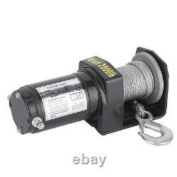 New 12V Electric Winch 2000lbs Load Capacity Remote Control High Efficiency