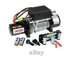 New 12v 14500lbs Steel Cable Electric Winch Wireless Remote 4wd Truck Offroad