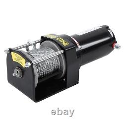 New 3000lbs Electric Recovery Winch 12V Wire Remote Control Kit For Truck SUV