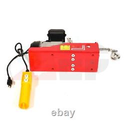 New Heavy Duty 1320LBS ELECTRIC MOTOR OVERHEAD Winch HOIST CRANE LIFT US