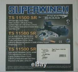 Nib Superwinch 1511201 Tiger Shark Ts 11500 Sr 12v Winch 11,500 Lbs Ts11500sr