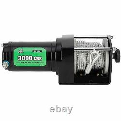 OFF ROAD BOAR 3000-lb. Load Capacity Electric Winch Kit 12V Steel Cable Winch