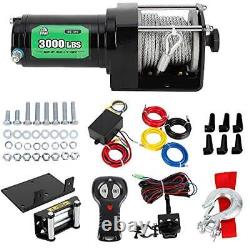 OFF ROAD BOAR 3000-lb. Load Capacity Electric Winch Kit 12V Steel Cable Winch