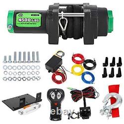 OFF ROAD BOAR 4500-lb. Load Capacity Electric Winch Kit 12V Synthetic Rope Wi