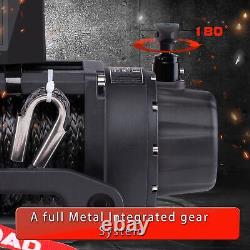 OPENROAD Electric Winch 13000lbs, with Synthetic Rope for Towing ATV