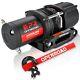 Openroad Electric Winch 4500lbs, With Synthetic Rope For Towing Atv
