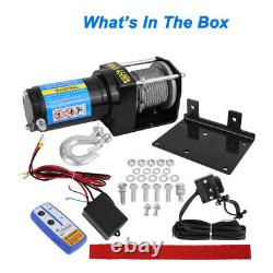 Offroad 4500LB Winch ATV UTE 12V Electric Remote Waterproof Boat Steel Cable Kit