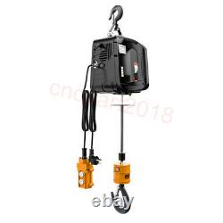 Portable 100-500KG Electric Hoist Winch Wire Hoist Crane Lifting Steel Rope 220V