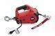 Portable Electric Lifting Pulling Winch Construction Garage 1000lb 120v Corded