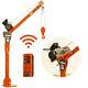 Prowinch 1000 Lbs Davit Crane With Wireless Electric Winch 110v Hitch Mounted Tr