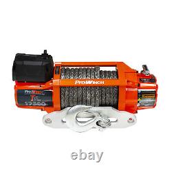Prowinch 17500 lbs Electric Waterproof Winch Synthetic Rope 12V Wireless