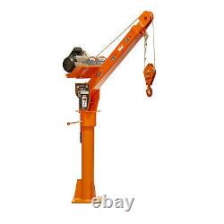 Prowinch 2000 lbs Davit Crane with Wireless Electric Winch 110V Hitch Mounted Tr