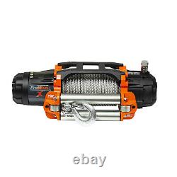 Prowinch 9500 lbs Electric Waterproof Winch Steel Rope Steel Roller 24V Wireless