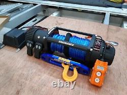 RECOVERY WINCH 13500LB 12V ELECTRIC WINCH SYNTHETIC TRUCK-ROPE £325.00 inc vat