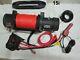 Rugcel 13500lb Waterproof Electric Red Synthetic Rope Winch (not Complete)