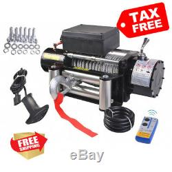 Remote Control Electric Recovery Winch 9500lbs 12V 4x4 Strong Wire Tract Durable