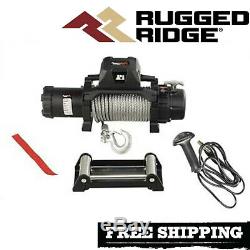 Rugged Ridge Trekker 12,500 lbs Winch With Cable & Wired Remote