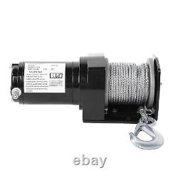 SPG 12V Heavy Duty Electric Winch 2000lb Remote Control Winch Cable Rope Trailer