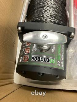STEGODON Electric Winch 13000LBS 12V Synthetic Rope Towing Truck Trailer Jeep