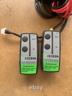 STEGODON Electric Winch 2500lbs 12V DC Steel Cable with Remote ATV UTV