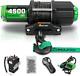 Stimulater 4500lb Atv/utv Winch, 12v Electric Winch, Winch With Synthetic With And