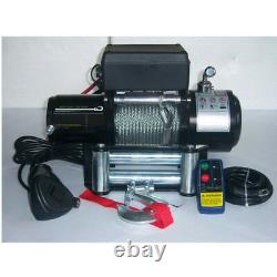 STO 6800LB Pound Electric Recovery Winch Universal DC 12V/24V Steel Cable Towing