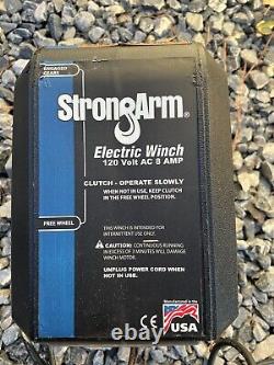 StrongArm SA9000AC Electric Winch With Remote 120V AC 7 Amps 2700LBS