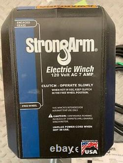 Strong Arm Model # SA12015AC 120 Volt AC Electric Winch 4000 Lbs P-2