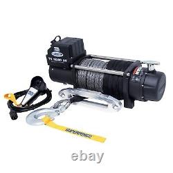 Superwinch 11500Sr Winch 11500Lbs 12 Vdc 3/8 X 80' Synthetic Rope Remote Control