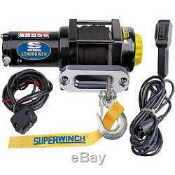 Superwinch 12V DC Electric ATV Winch-4000Lb. Cap. 50ft. Synthetic Rope, #1140230