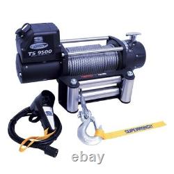Superwinch 1595200 Tiger Shark 9500 lbs 12V Winch with Roller Fairlead