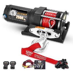 TYT 12V 2500LBS Load Capacity Electric Winch Synthetic Rope Winch