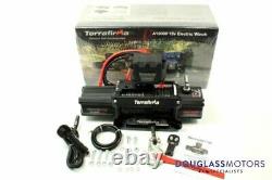 Terrafirma A12000 12v Electric Winch 12,000lb Synthetic Rope TF3301