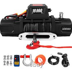 VEVOR 10000LBS Electric Winch Waterproof Truck Trailer 100FT Synthetic Rope