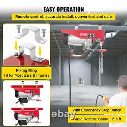 VEVOR 1100LBS Electric Wire Cable Hoist Winch Crane Lift with 6.6ft Control Cord