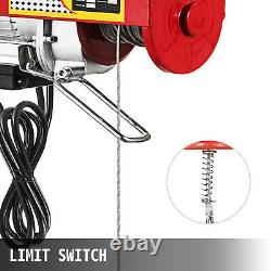 VEVOR 1100Lbs Electric Hoist Winch Lifting Crane Overhead with Remote Control