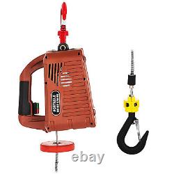 VEVOR 110V Portable Electric Hoist Winch AC Corded 1100 lbs Remote Control