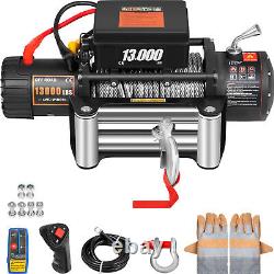 VEVOR 13000LBS Electric Winch 12V 85FT Steel Cable Off-road Truck Towing Trailer