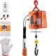 Vevor 3-in-1 1100lbs Portable Electric Hoist Winch 25ft Lifting Hoist Steel Rope