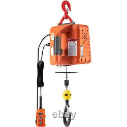 VEVOR 3-in-1 1100LBS Portable Electric Hoist Winch 25ft Lifting Hoist Steel Rope