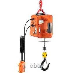 VEVOR 3-in-1 1100LBS Portable Electric Hoist Winch 25ft Lifting Hoist Steel Rope