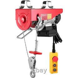 VEVOR 440LBS Electric Wire Cable Hoist Winch Crane Lift with 6.6ft Control Cord