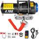 Vevor 4700lb Electric Winch 12v Trailer Synthetic Rope Off Road For Truck Pickup